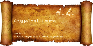 Angyalosi Laura névjegykártya