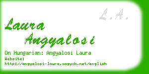 laura angyalosi business card